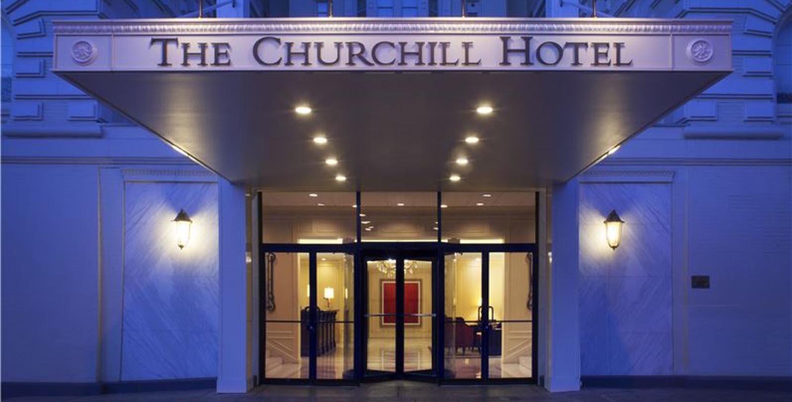 Image of Entrance The Churchill, 1906, Member of Historic Hotels of America, in Washington, DC, Special Offers, Discounted Rates, Families, Romantic Escape, Honeymoons, Anniversaries, Reunions